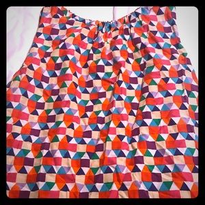 Kate Spade Pueblo Tiles Blouse XL
